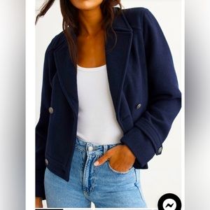 Dynamite navy blue pea coat.